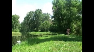 Naked Hiking along Marshes and blondiebanger Native American Pyramids by Mark Heffron