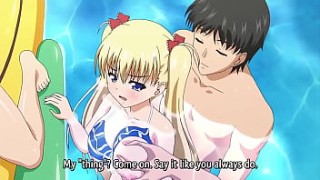 Skinny Anime Blonde Fucks On The www sexy in Beach (Hentai Uncensored)