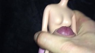 army slut Facial cumshot on a Barbie
