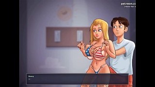 Hot blonde teen fantastic boobs massage l My sexiest gameplay moments l Summertime massive fake tits Saga[v0.18.2] l Part #14