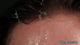 Wicked bombshell gets jizz shot on her face xxx sex full hd gulping all the jizm